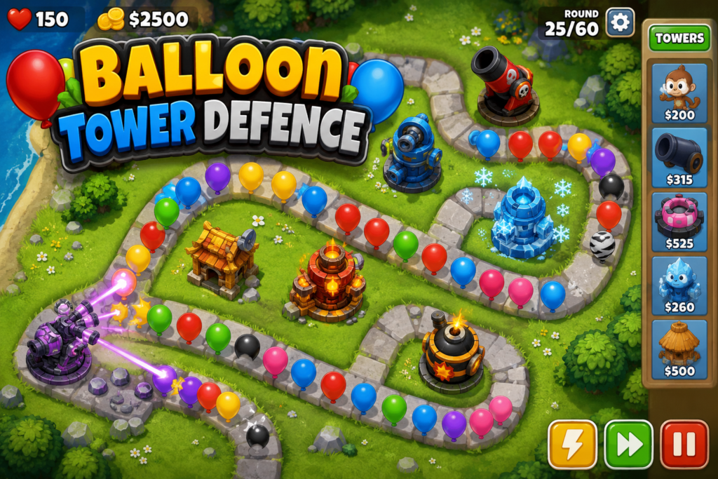 balloon tower defence unblocked games
