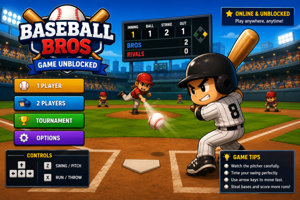 baseball bros game unblocked