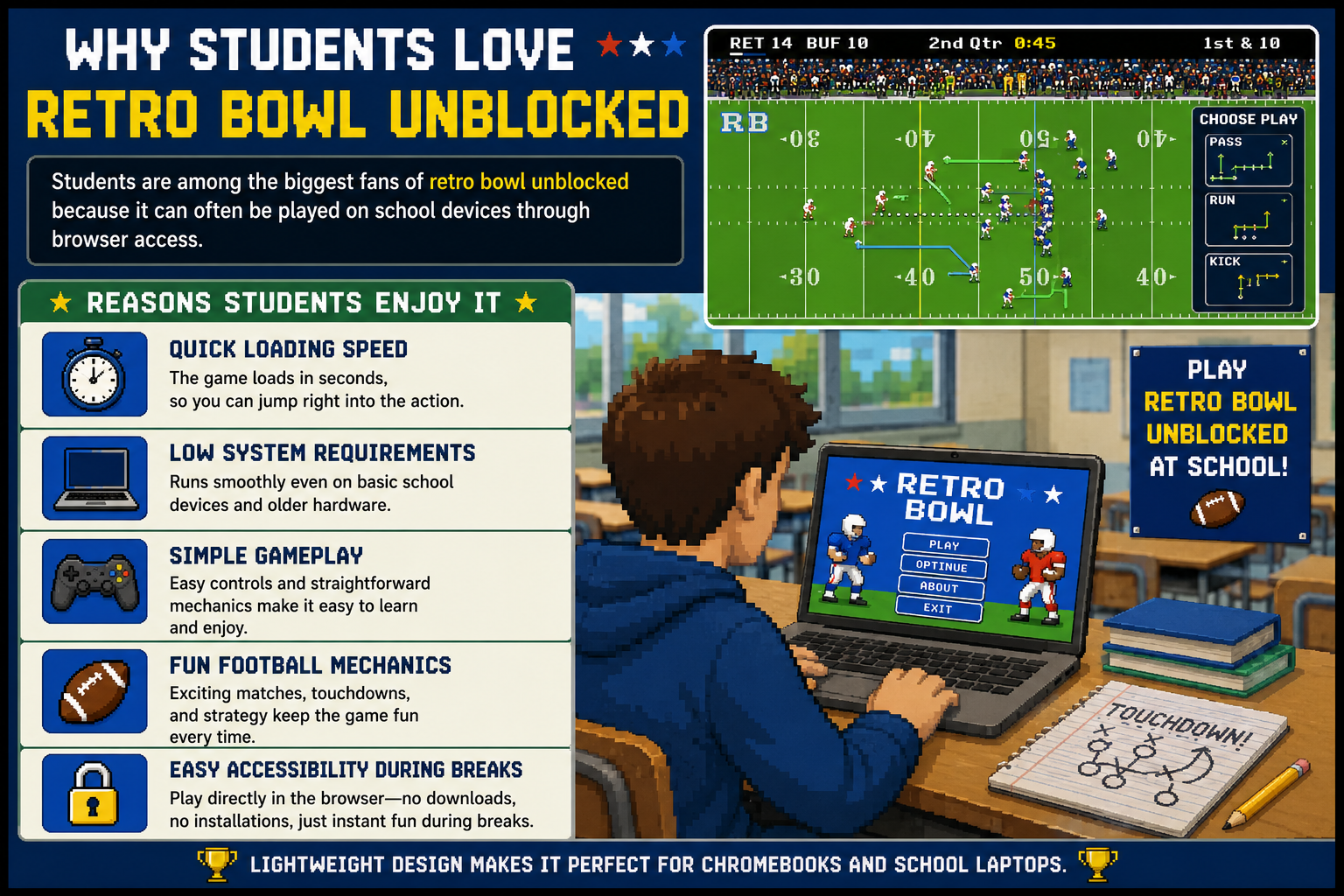 Why Students Love Retro Bowl Unblocked