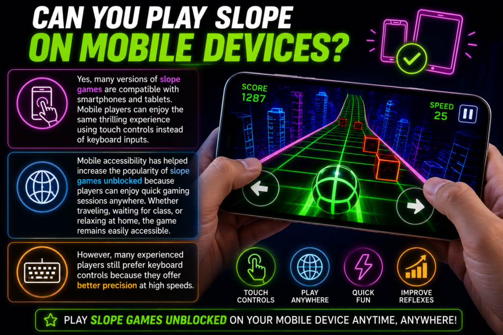 Can You Play Slope on Mobile Devices
