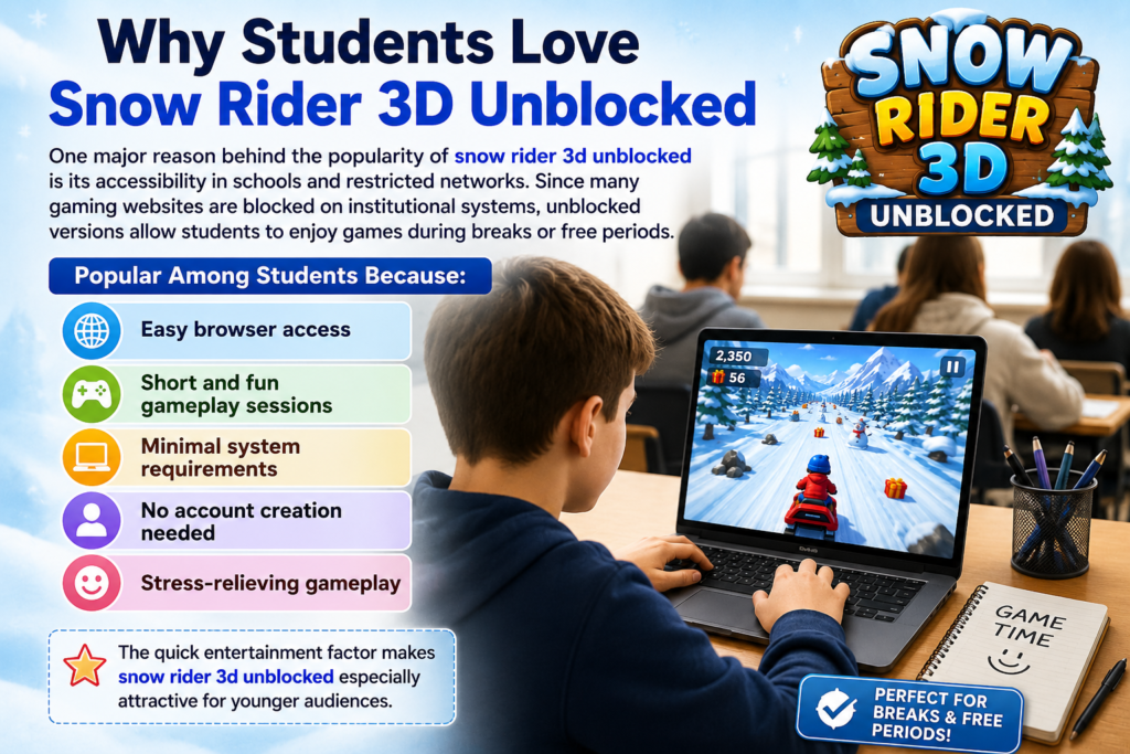 Why is Snow Rider 3D Unblocked So Popular?