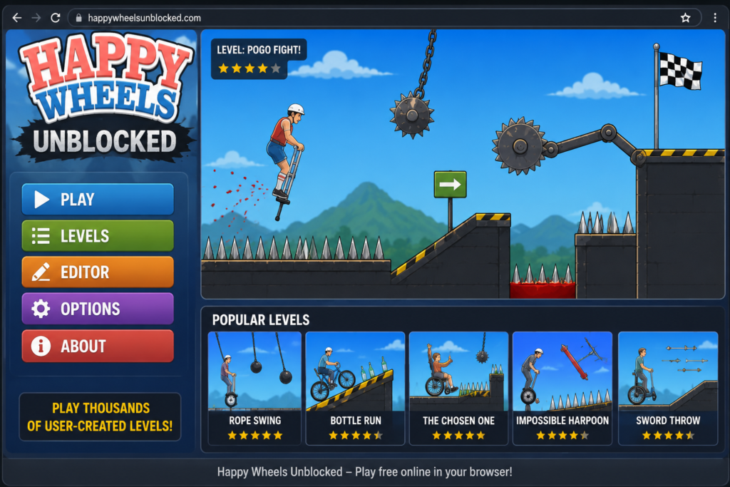 happy wheels unblocked