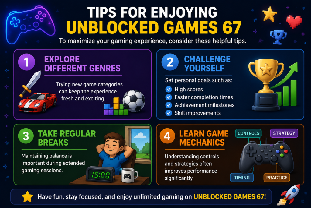 Tips for Enjoying Unblocked Games 67