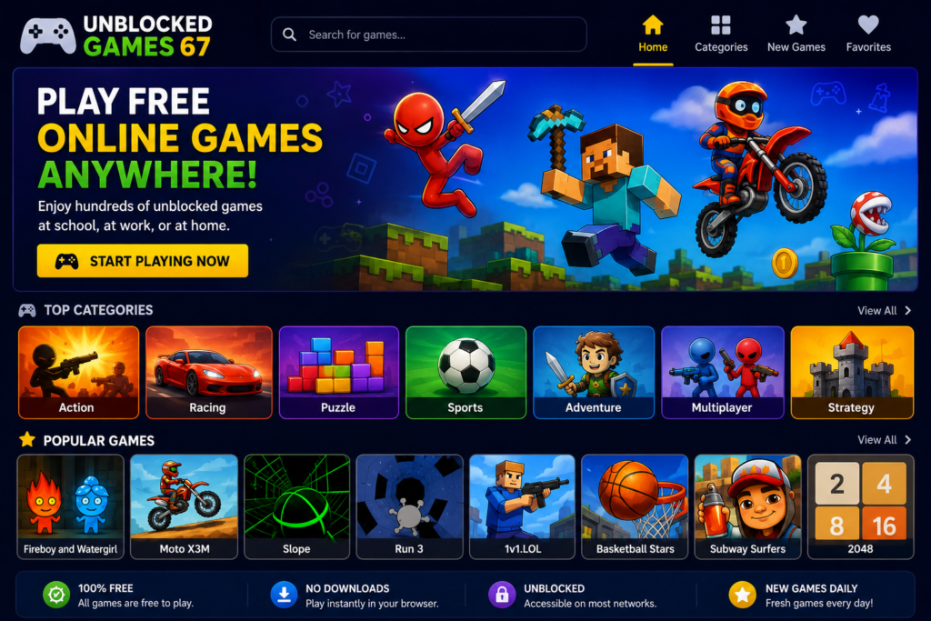 unblocked games 67