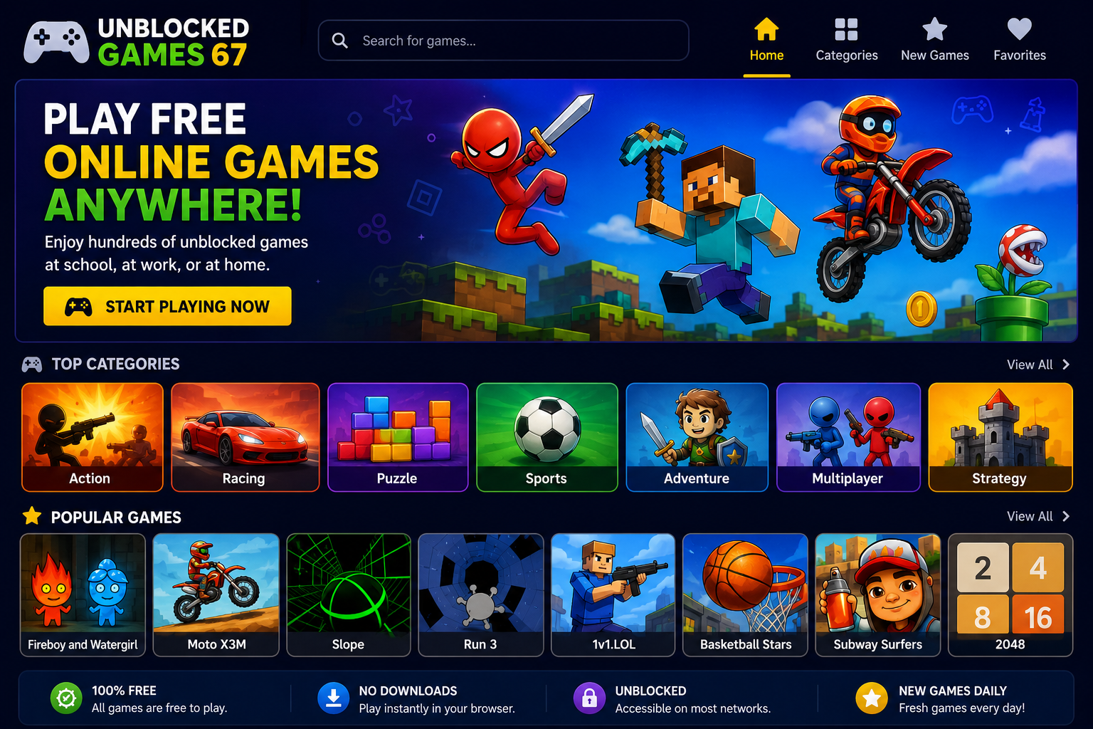 unblocked games 67