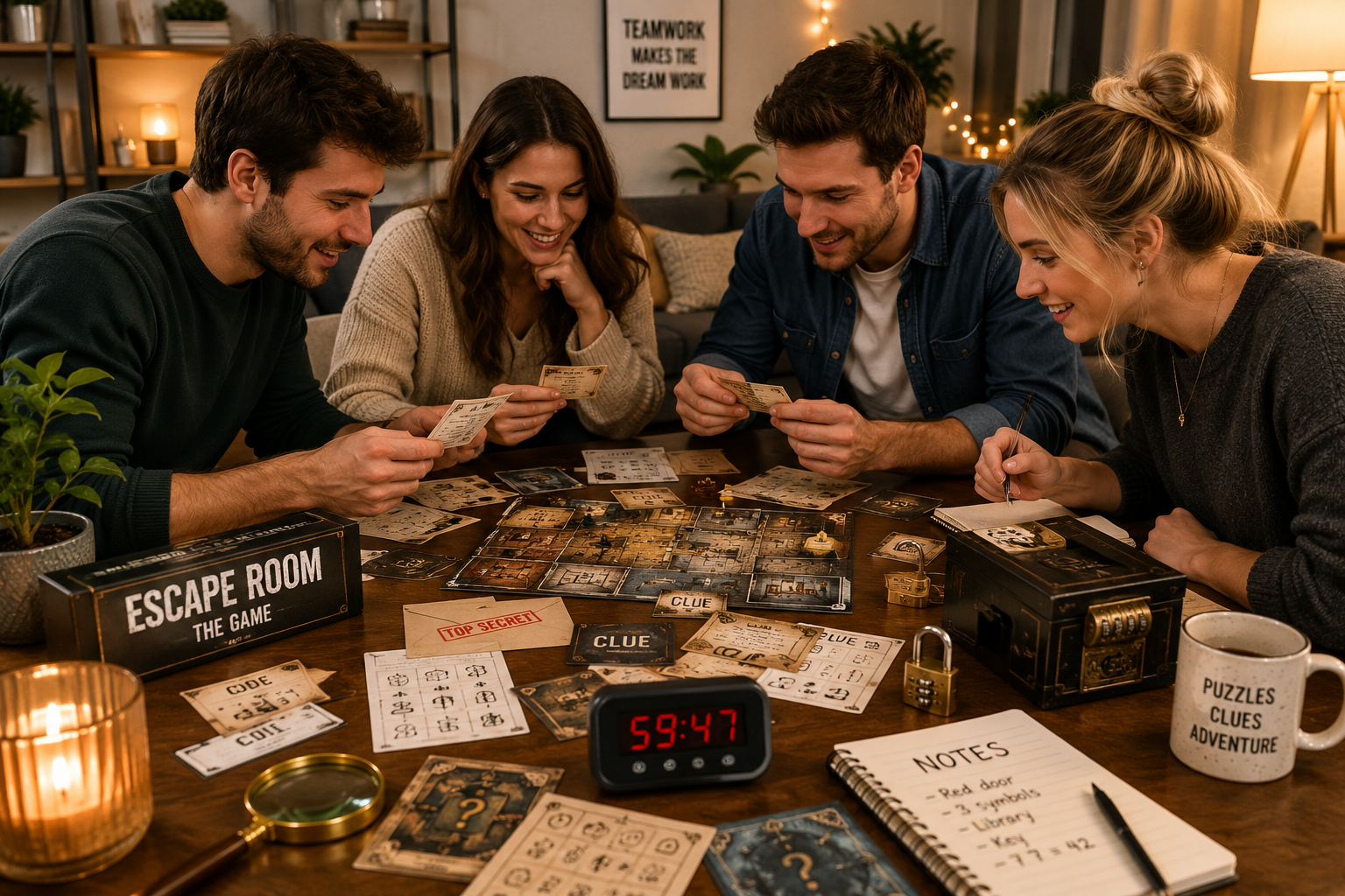 escape room board games at home