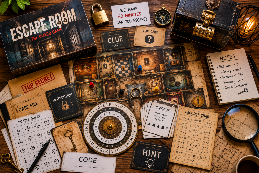 Top Escape Room Board Games at Home in 2026