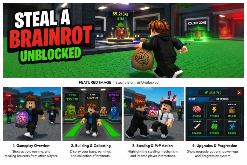 What Is Steal a Brainrot Unblocked?