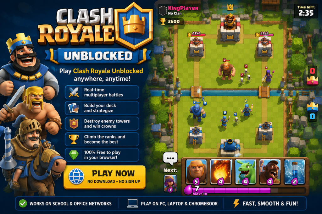 clash royale unblocked