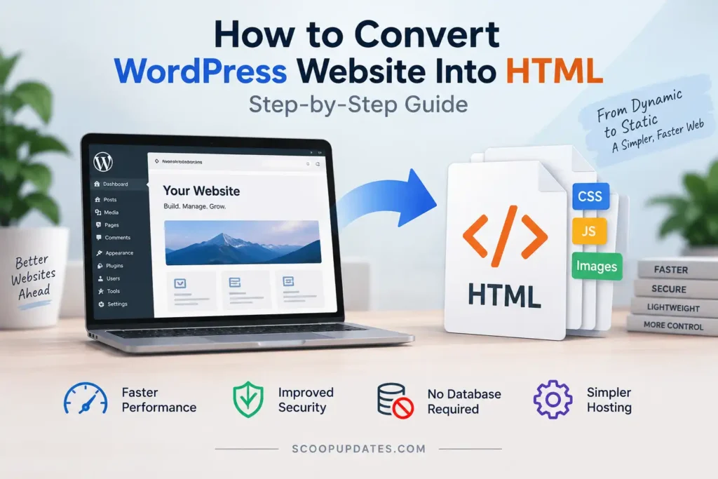 How to Convert WordPress Website Into HTML